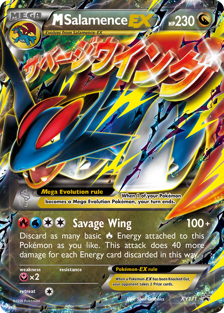 M Salamence-EX MEGA (XY171) - XY Black Star Promos Pokémon Card