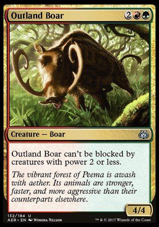 Outland Boar (Aether Revolt) Trading Card