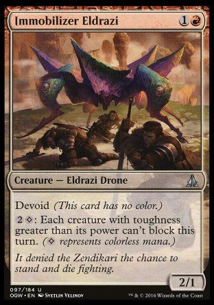 Immobilizer Eldrazi (Oath of the Gatewatch) Trading Card