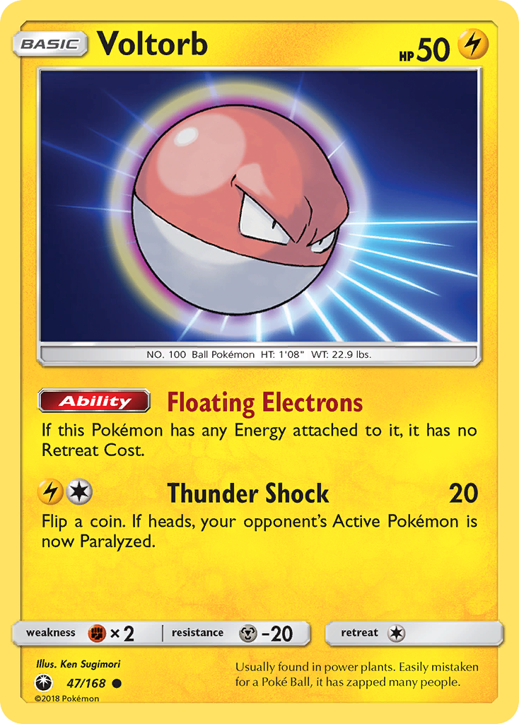 Voltorb (47/168) - Celestial Storm Pokémon Card