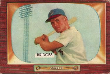 Rocky Bridges 1955 Bowman Baseball #136 Sports Card