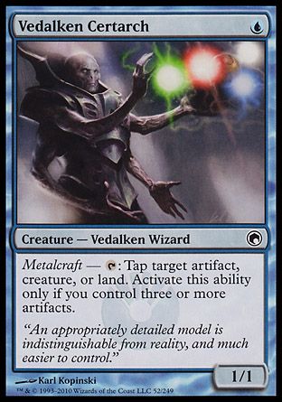 Vedalken Certarch (Scars of Mirrodin) Trading Card