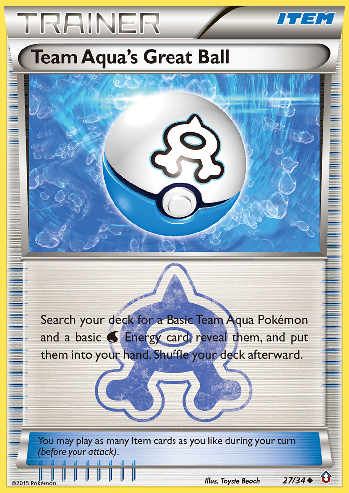 Team Aqua's Great Ball (Trainer: Item) (27/34) - Double Crisis Pokémon Card