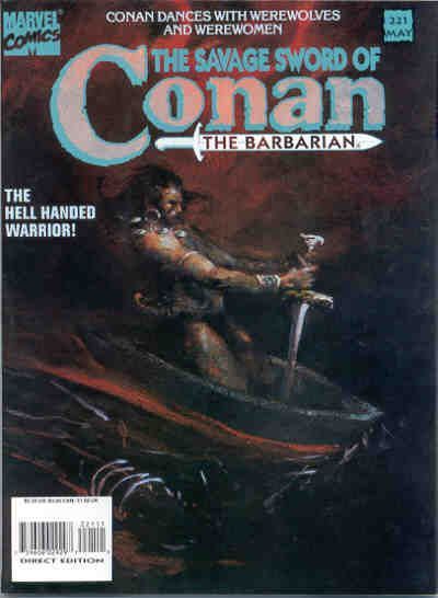 The Savage Sword of Conan #221 Comic
