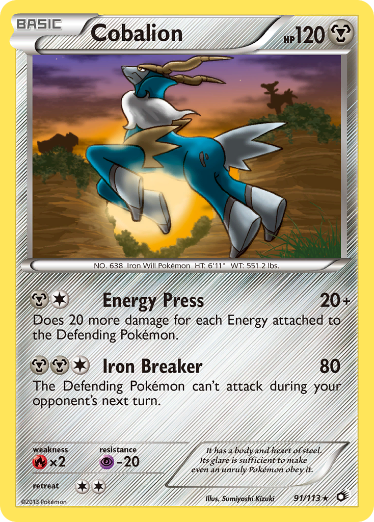 Cobalion (91/113) - Legendary Treasures Pokémon Card