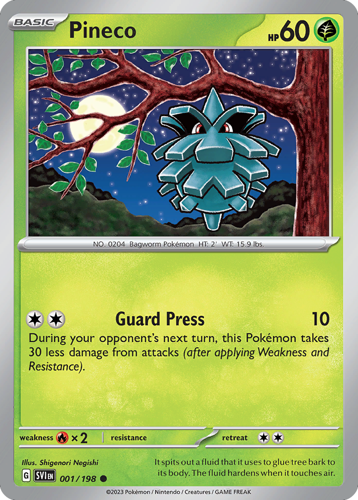 Pineco (1/198) - Scarlet & Violet Pokémon Card