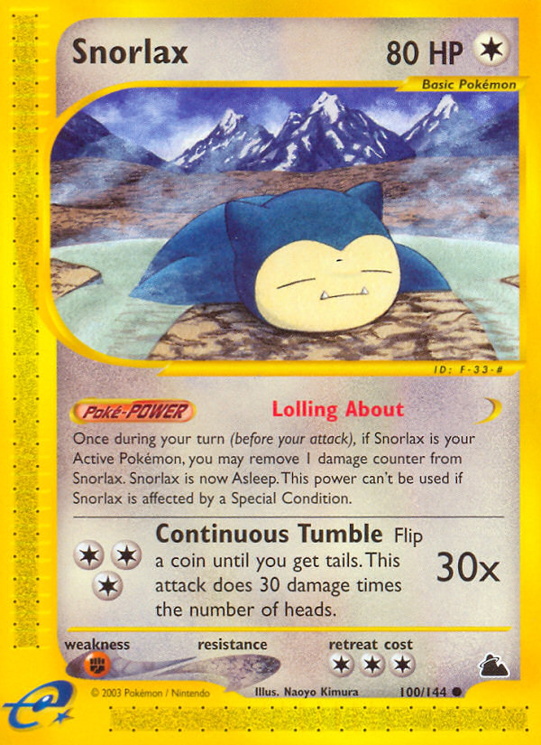 Snorlax (100/144) - Skyridge Pokémon Card