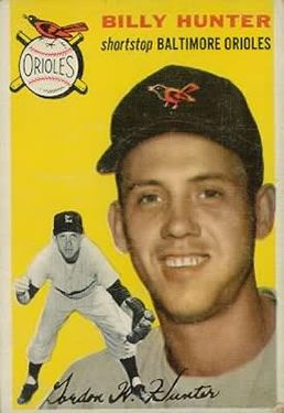 Billy Hunter 1954 Topps #48 Sports Card
