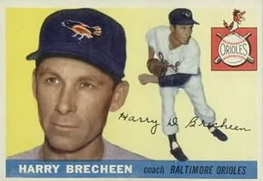 Harry Brecheen 1955 Topps #113 Sports Card