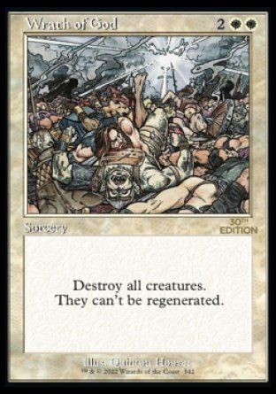 Wrath of God (Magic 30th Anniversary Edition - Old Frame) Trading Card