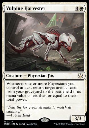 Vulpine Harvester (March of the Machine Commander Decks) Trading Card