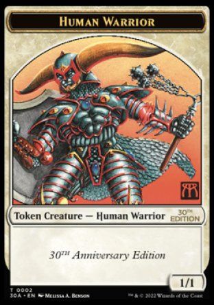 Human Warrior (Magic 30th Anniversary Edition) Trading Card