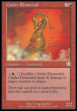 Cinder Elemental (Mercadian Masques) Trading Card