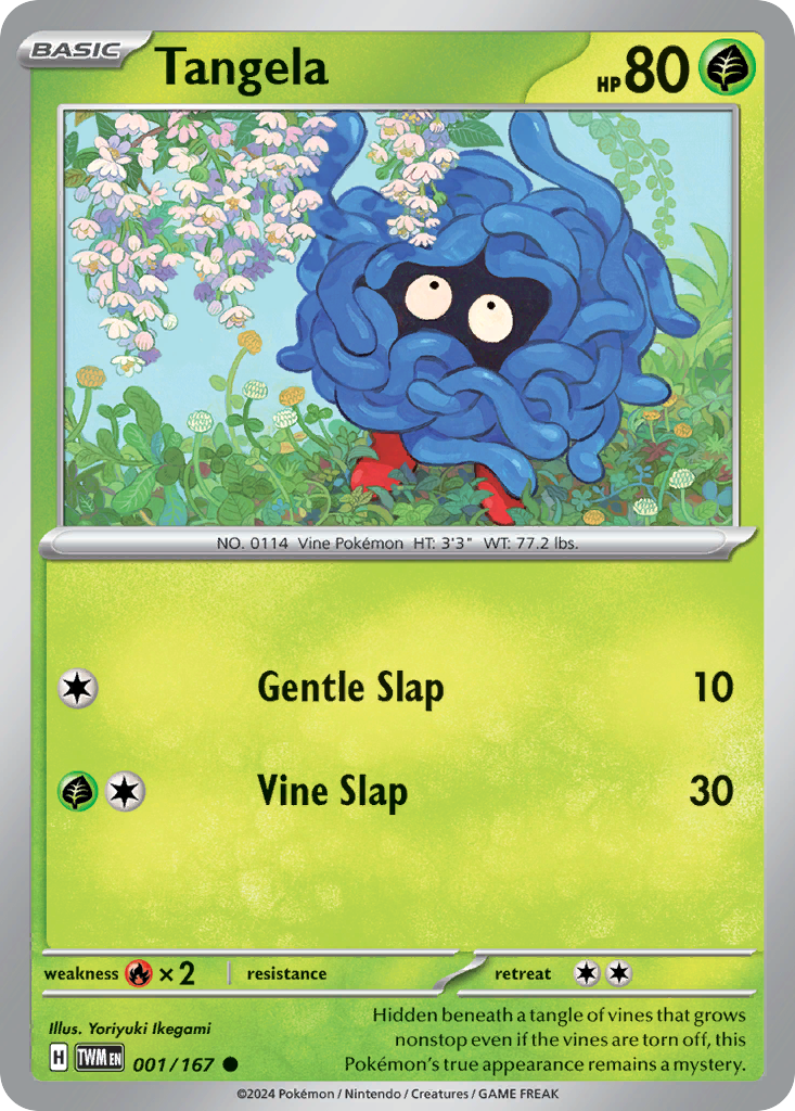 Tangela (1/167) - Twilight Masquerade Pokémon Card