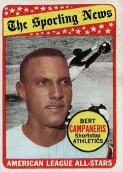 Bert Campaneris 1969 Topps #423 Sports Card