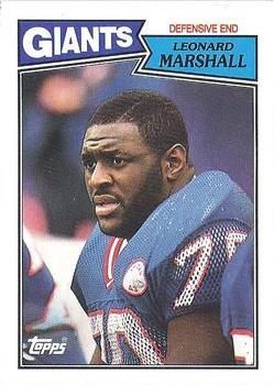 Leonard Marshall 1987 Topps #23 Sports Card