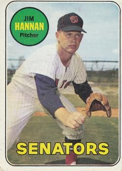 Jim Hannan 1969 Topps #106 Sports Card