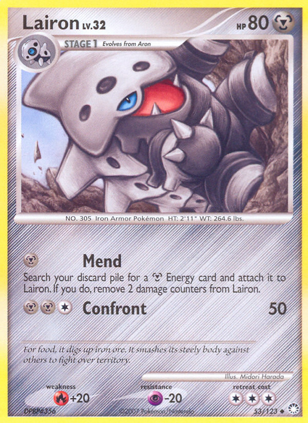 Lairon (53/123) - Mysterious Treasures Pokémon Card