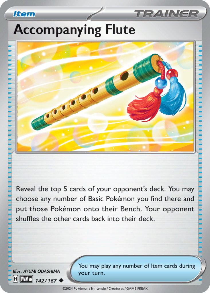 Accompanying Flute (Trainer: Item) (142/167) - Twilight Masquerade Pokémon Card