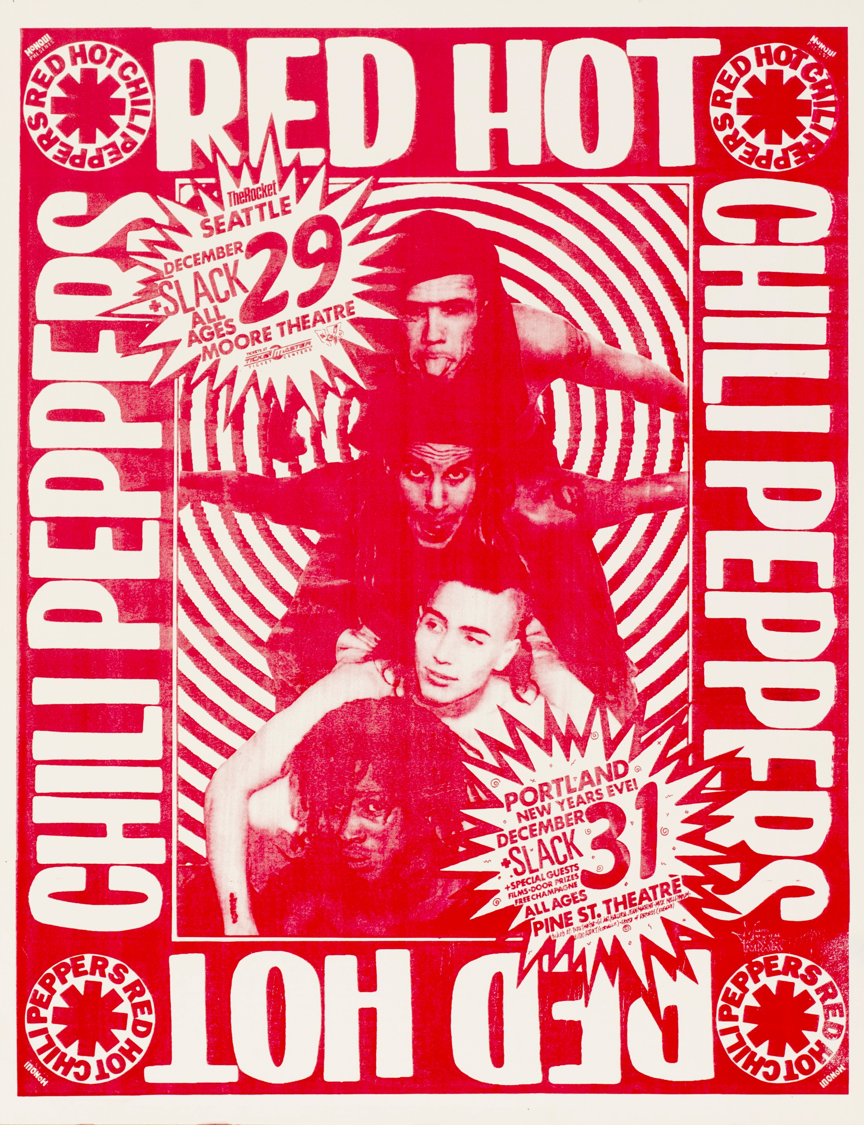 MXP-231.5 Red Hot Chili Peppers 1988 Moore Theater / Pine Street Theatre Concert Poster