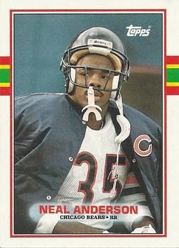 Neal Anderson 1989 Topps #64 Sports Card
