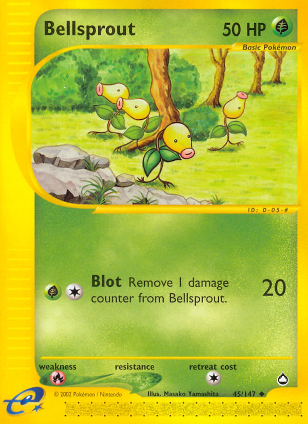 Bellsprout (45/147) - Aquapolis Pokémon Card