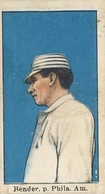 Chief Bender 1909 Croft's Candy E92 Sports Card