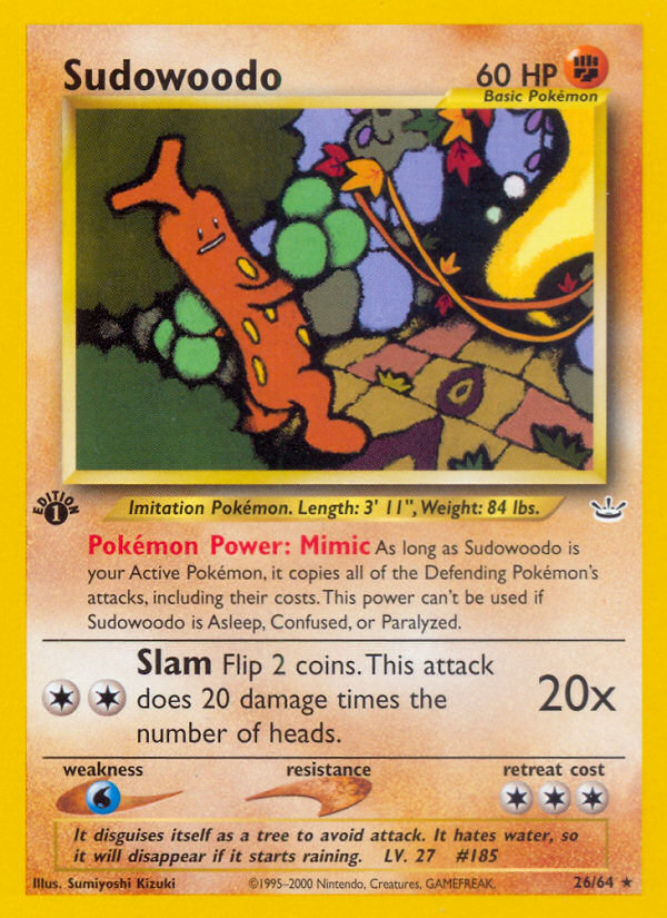 Sudowoodo (26/64) - Neo Revelation Pokémon Card