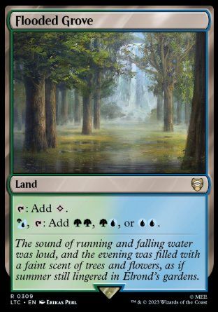 Flooded Grove (The Lord of the Rings Commander Decks) Trading Card