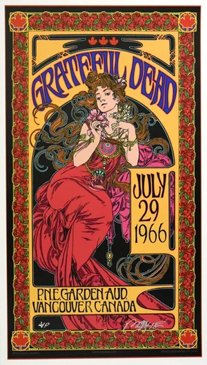 Grateful Dead PNE Auditorium Reprint 1966
