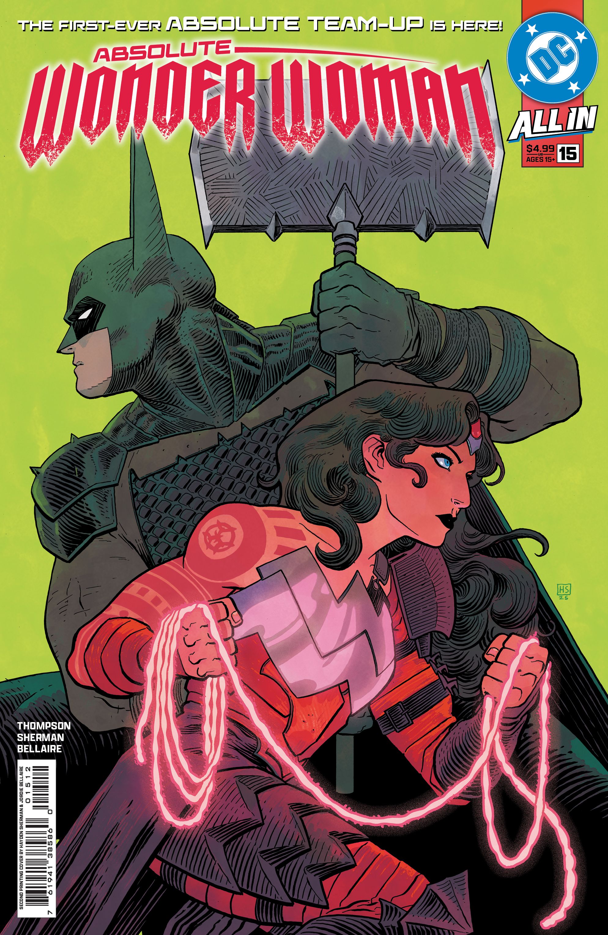 Absolute Wonder Woman #15 (Second Printing Cvr A Hayden Sherman) Comic