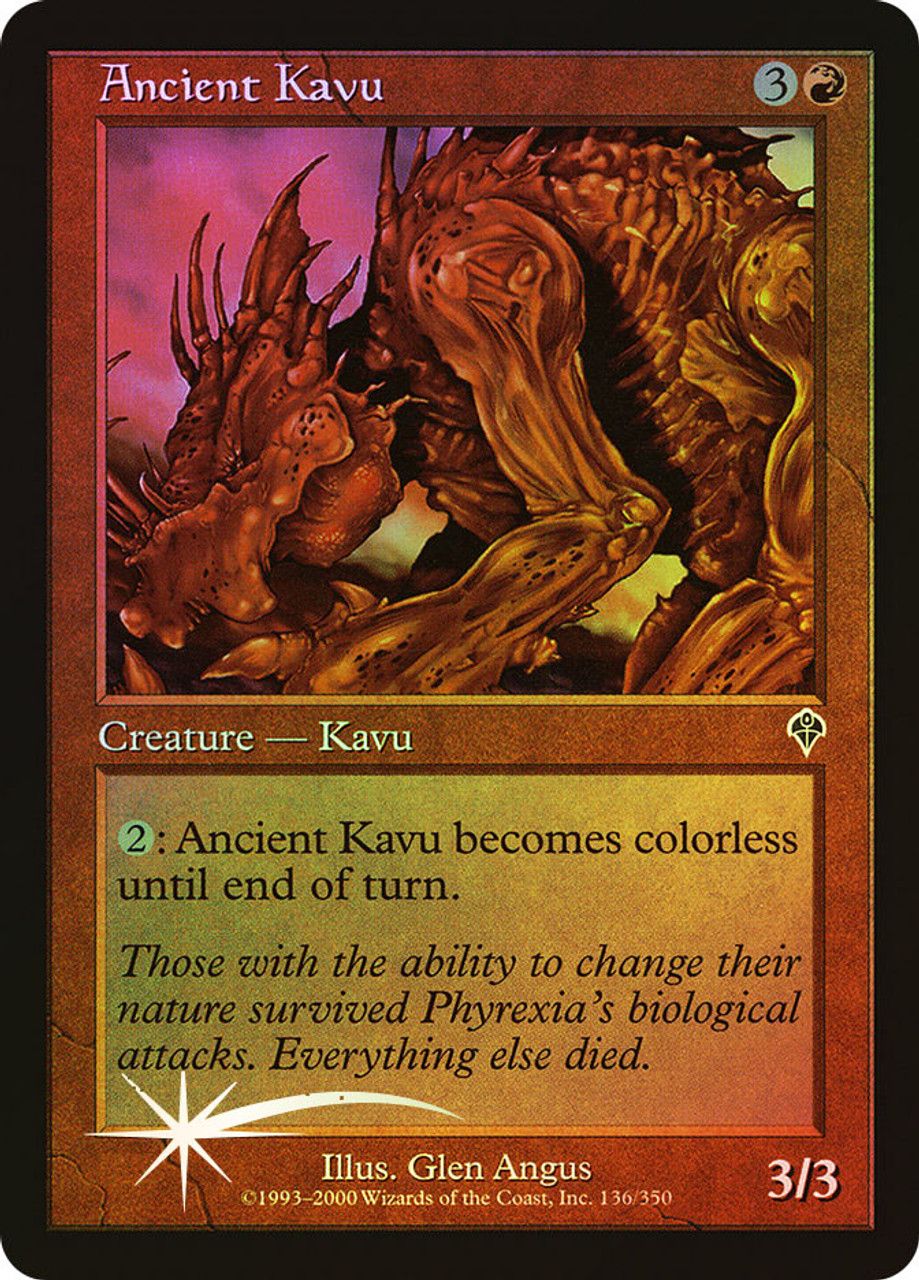 Ancient Kavu (Invasion - Foil) Trading Card