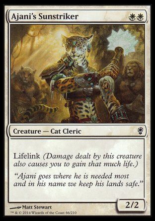 Ajani's Sunstriker (Conspiracy) Trading Card