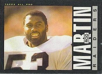 Rod Martin 1985 Topps #293 Sports Card