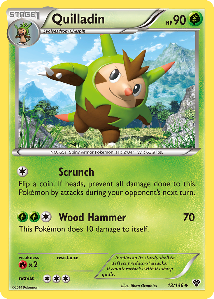 Quilladin (13/146) - XY Pokémon Card