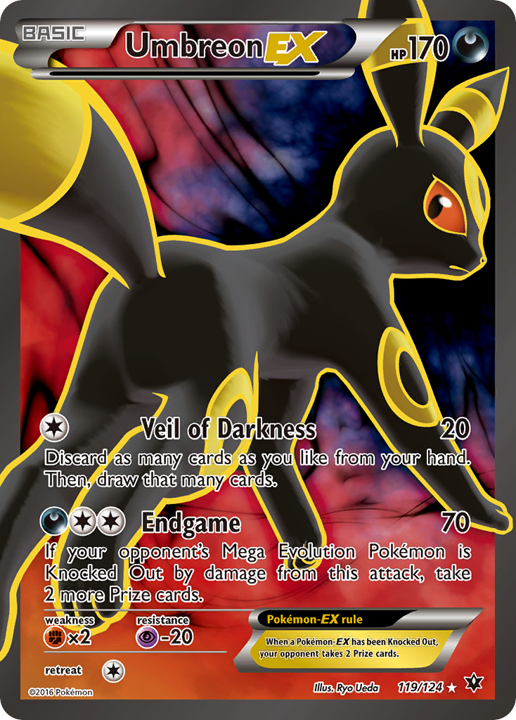 Umbreon EX (119/124) - Fates Collide Pokémon Card