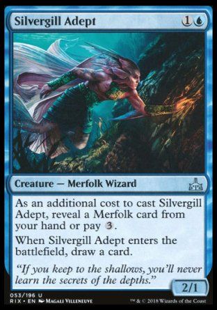 Silvergill Adept (Rivals of Ixalan) Trading Card