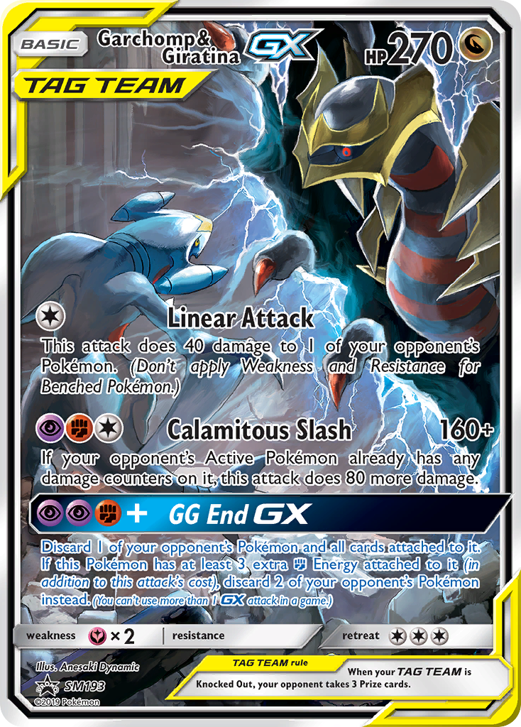 Garchomp & Giratina GX (SM193) - SM Black Star Promos Pokémon Card