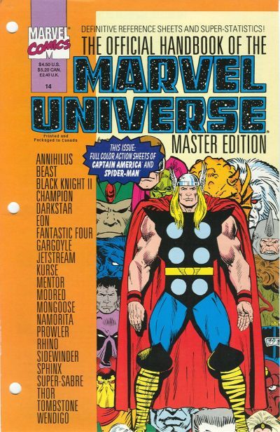 Official Handbook of the Marvel Universe Master Edition #14 Comic