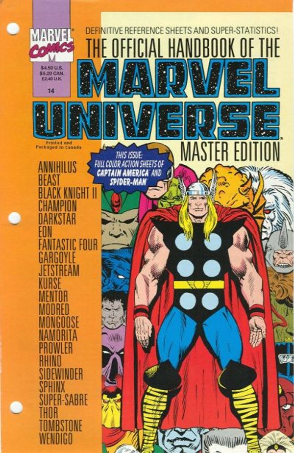 Official Handbook of the Marvel Universe Master Edition #14