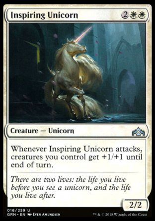 Inspiring Unicorn (Guilds of Ravnica) Trading Card