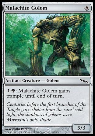 Malachite Golem (Mirrodin) Trading Card