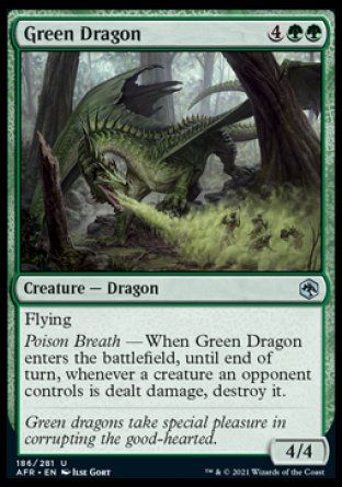 Green Dragon (Dungeons & Dragons: Adventures in the Forgotten Realms) Trading Card