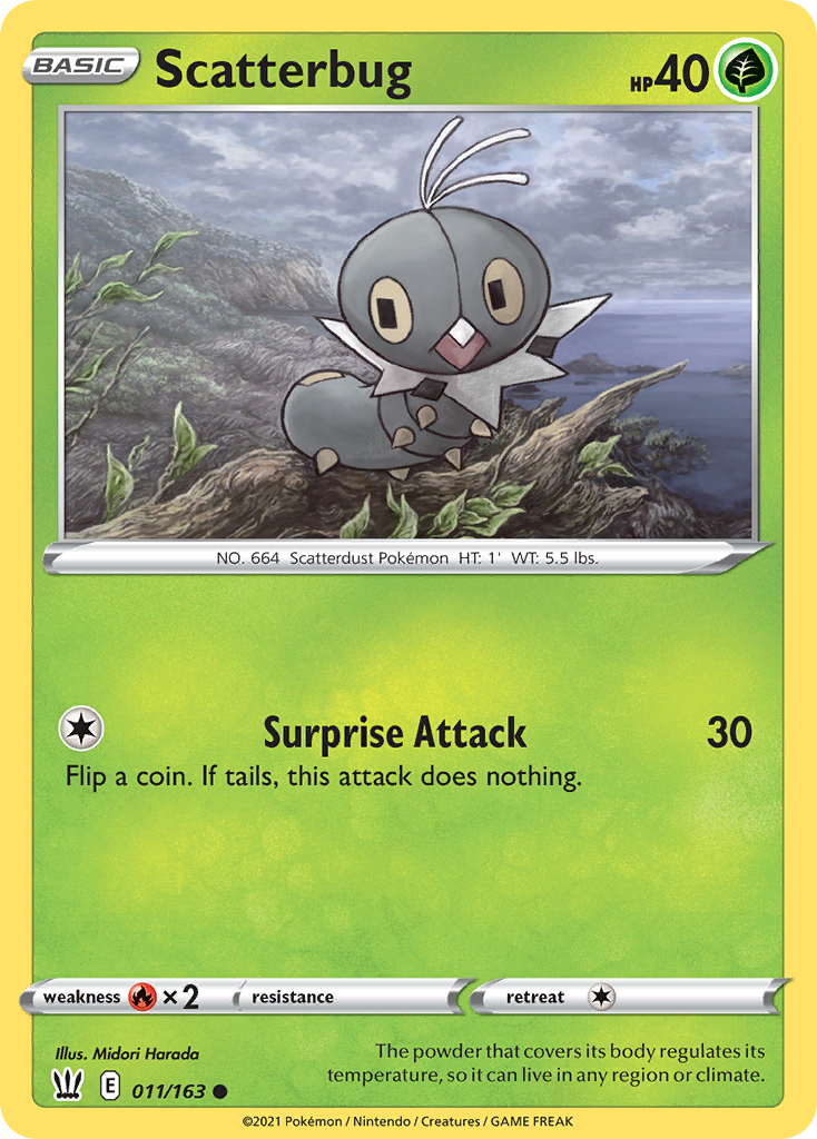 Scatterbug (11/163) - Battle Styles Pokémon Card