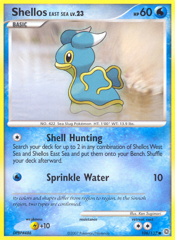 Shellos East Sea (106/132) - Secret Wonders Pokémon Card