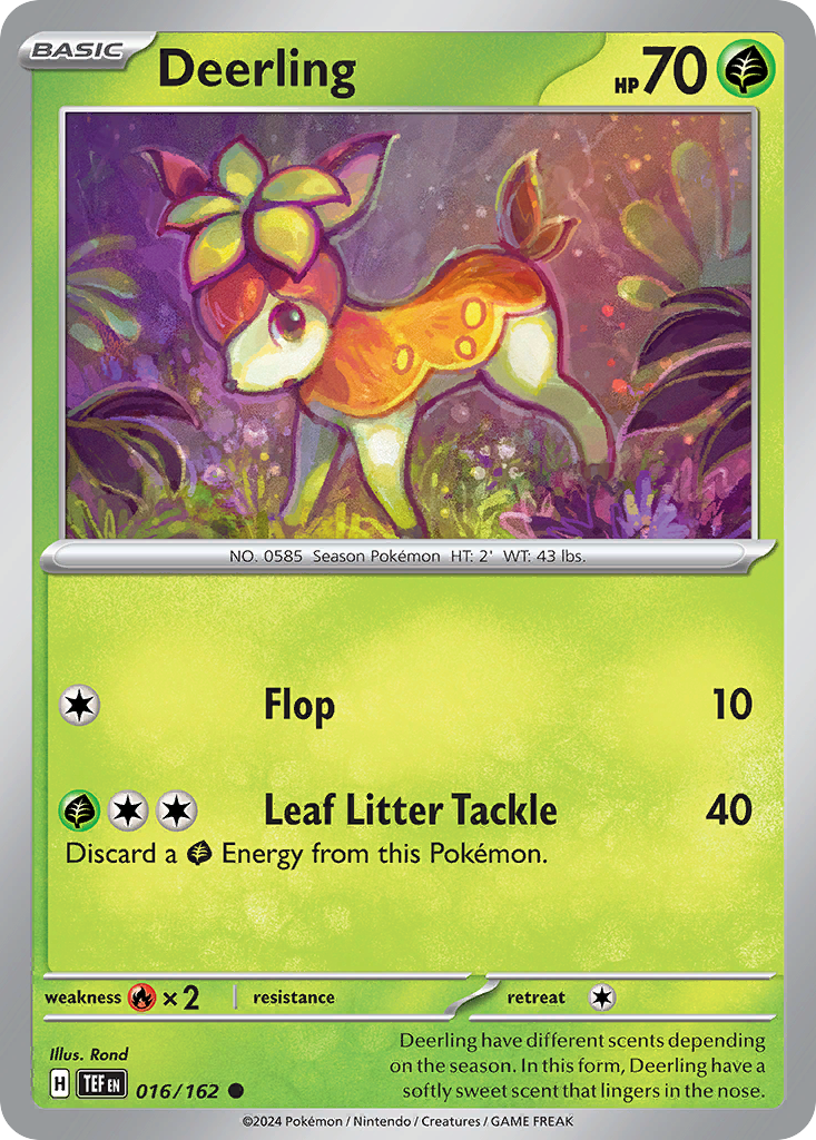 Deerling (16/162) - Temporal Forces Pokémon Card