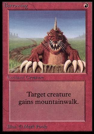 Burrowing (Alpha) Trading Card