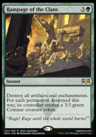 Rampage of the Clans (Ravnica Allegiance) Trading Card