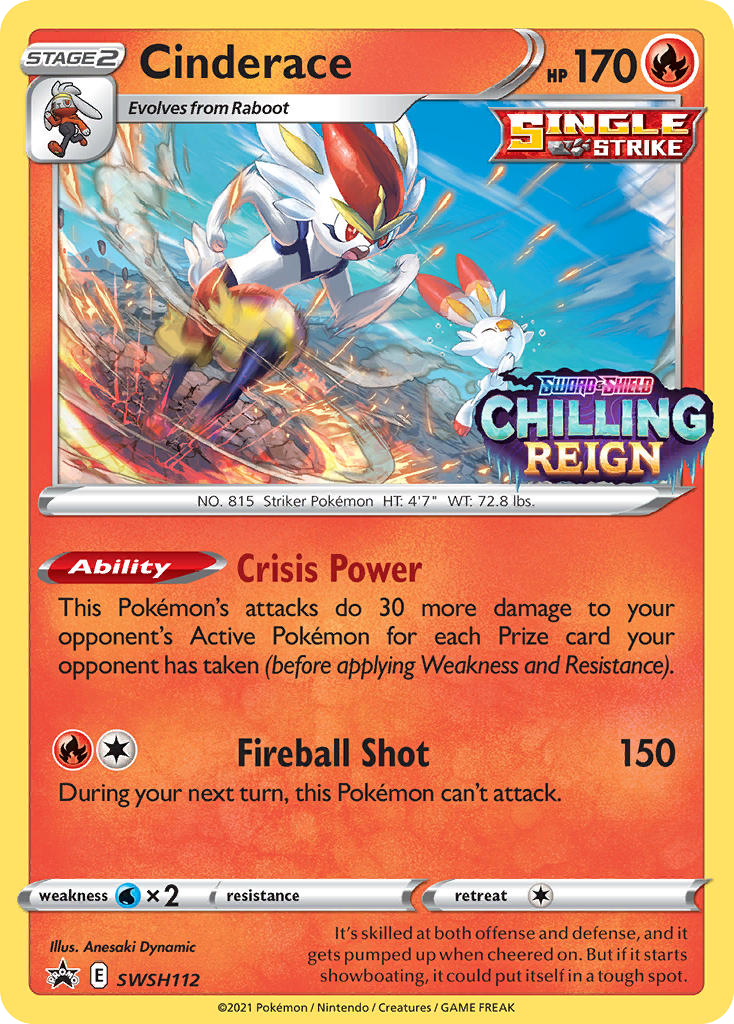 Cinderace (SWSH112) - SWSH Black Star Promos Pokémon Card