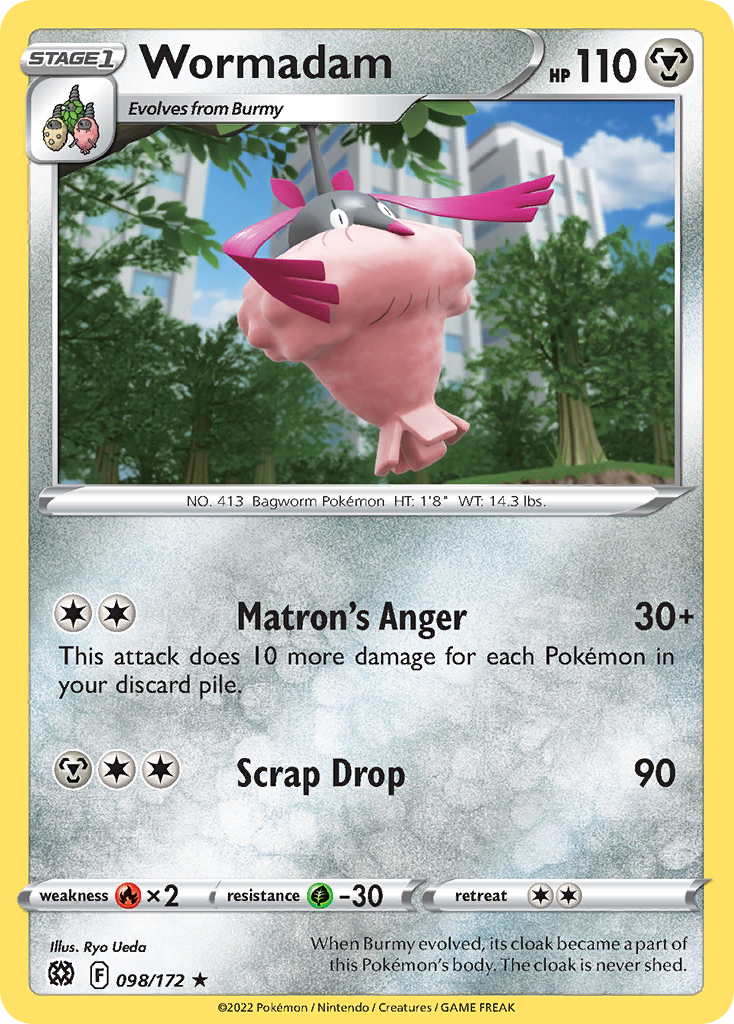 Wormadam (98/172) - Brilliant Stars Pokémon Card